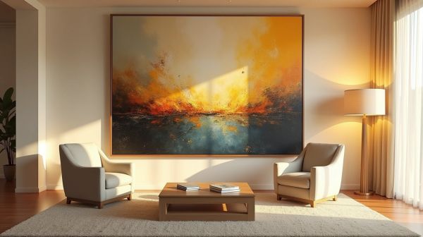 Artiste peintre acrylique grand format : sublimez votre intérieur